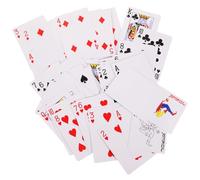 Abaodam Heat Sublimation Blank Paper Playing Cards Set White Single Sided Printing Poker Cards for DIY Tarot Deck Learning Games Party Entertainment