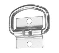 Abaodam Heavy Duty Galvanized Iron Tie down Anchor with Silver D Ring, Floor Mounted Cargo Anchor for Truck Bed Cargo, Effortless Installation and Crack Resistant Hauling Point