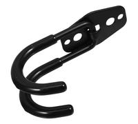 Abaodam Heavy Duty Iron Hook Garden Hose Organizer Bracket for Wall Mounting Sturdy Water Pipe Hanger for Gardening and Home Large Practical Storage Hook with Smooth Surface Black