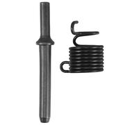 Abaodam Heavy Duty Pneumatic Air Hammer Rivet Drill Bit Set Solid and Semi-Hollow Rivet Heads 3-8mm for Automotive Riveting and Removal, Includes Universal Spring for Workshop Use