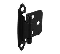 Abaodam Heavy Duty Self Closing Spring Hinge 1.5mm Thick Black 1/2 Half Overlay Camper Cabinet Hinge for RV Trailer Hardware
