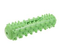 Abaodam Heavy Duty Squeaky Dog Chew for Medium Dogs - Green Puppy Teething Stick with Toothbrush Texture, Sturdy Interactive Chew for Dental Care and Plaque Removal