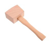Abaodam Heavy Duty Wooden Mallet Woodworking Hammer Made from Solid Beechwood with Beige Finish, Safe to Use Carpenter Hand Tool for Wood Carving and Carpentry Tasks
