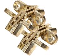 Abaodam Heavy Duty Zinc Alloy Hidden Hinge Invisible Concealed Cross Hinges Silent Operation Non-Scratching Hands Suitable for Table and Counter Doors 2pcs Pack