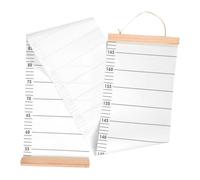 Abaodam Height Measurement Ruler Hanging Growth Chart for Babies Portable Fabric Height Growth Chart Removable Wall Ruler for Nursery and Boys and Girls