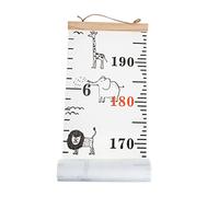 Abaodam Height Measurement Wall Chart for Kids Growth Chart Nursery Wall Decor 20x200cm Canvas with East African Savannah Design for Boys and Girls Room