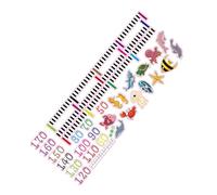 Abaodam Height Stickers Removable Cartoon Boys and Girls Growth Chart Wall Decals for Home Sea Animals Boy Girl's Wall Stickers