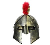 Abaodam Helmet Samurai Hat Retro Helmet Spartan Roleplay Costume Plastic Golden Cosplay Soldier Soldier Headwear Roman Vintage Costume