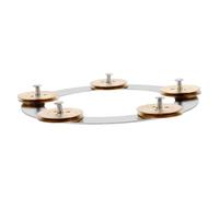Abaodam Hi-hat Bell Drum Cymbal Tambourine Mountable Cymbal Ching Rings Snare Drum Effect Bell Boys and Girls Musical Instrument Steel Tambourine