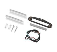 Abaodam High Output Mini Humbucker Pickup Kit for Electric Guitar, White Dual Coil Design, Noise Reduction Guitar and Bass Parts Compatible with Fender St Models