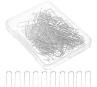 Abaodam High Temp Nichrome U Shaped Hooks Nichrome Wire Multi-use Design Hanging 100pcs Easy to Use for Jewelry and Crafts for Ceramic and Glass Handcrafting