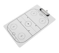 Abaodam Hockey Coaching Board Dry Erase Whiteboard with Marker Clip Portable Ice Hockey Tactical Clipboard for Coaches Training and Game Strategy Planning