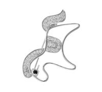 Abaodam Hollow-out Horse Brooch Pin Lightweight Scarf Clip for Women Vintage Metal Scarf Holder Pin Elegant Cardigan Sweater Clip for Tuxedo Coat and Dress Accessories