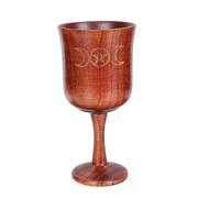 Abaodam Holy Cup Suitable for Practicing Yoga Purify The Mind Synthetic Material Brown Retro with Vintage Style Sacrifice Tool for Religious Ceremonies and Family Sacrifices
