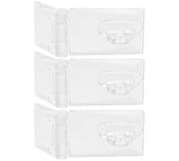 Abaodam Hook Style Latch Transparent Hasp Latch 3Pcs Acrylic Mini Cabinet Lock for Offices and Homes Secure Fastening 1.97X0.86X0.16In