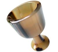 Abaodam Horn Cup Wine Glass Artistic Light in Weight Easy to Carry Easy to Move Artwork Horn Goblet for Home Dining Decoration