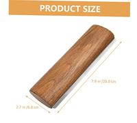 Abaodam Horse Grooming Brush and Metal Curry Comb 20cm Wooden Handle Shedding Scraper for Cleaning and Deshedding Horses Livestock Hair Grooming Tool for Stable Use