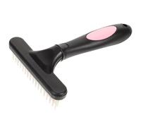 Abaodam Horse Grooming Comb Practical Horse Rake Multi-functional Plastic Steel Rubber Brush Fine Grinding Not Easy to Deformation for Domestic Animals