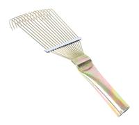 Abaodam Horse Grooming Tools Iron Comb Tooth Fine Grinding Fit The Skin Brushing Combing Rake for Horse and Donkey Itching Relief