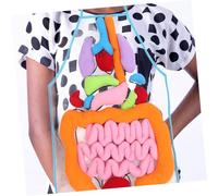 Abaodam Human Organs Apron for Soft Cloth Cognitive Early Education Teaching Aid for Preschool and Kindergarten Learning Body Structure