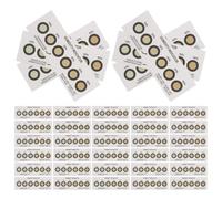 Abaodam Humidity Indicator Cards Paper Material 50pcs Reusable Yellow with 6-Point Moisture Detection for Electronic Components and Jewelry for Shipping and Warehouse Humidity Management