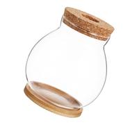 Abaodam Hydroponic Glass Fish Tank Lid Mini Terrarium Fish Tank for Office Desk Desktop Aquarium Small Glass Bowl Mini Aquarium Home Decor