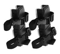 Abaodam Ice Skates Trainer Adjustable Black Ice Skating Shoes Double Runner and Fastener Straps for Beginner Outdoor Winter Use