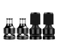 Abaodam Impact Adapter Set for 1/2-inch Square Drive 4pcs to 1/4-inch Socket, Vanadium Steel Sturdy Ratchet Extension for Mechanics and Engineers, for and