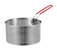 Abaodam Indoor Charcoal Burning Basket 18cm with Detachable Handle, Portable Barbecue Charcoal Burner for Home and Outdoor Camping, Fire Making Tool for Grill and Bbq