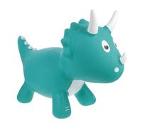 Abaodam Inflatable Dinosaur Ride PVC Bouncing Plaything with Lifelike Triceratops Design Funny Indoor Bounce for Boys and Ages