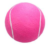 Abaodam Inflatable Flannel Tennis Ball Large Rubber Ball for Outdoor Sports Soft Pink Playground Exercise