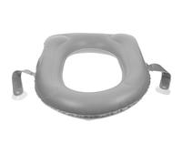 Abaodam Inflatable Toilet Seat Cushion PVC Riser Pad with Suction Cups Gray, Universal Commode Chair Cushion for Elderly Bathroom Safety and Travel Use