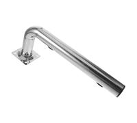 Abaodam Infrared Beam Sensor Bracket Stainless Steel L-shaped Pole Mount Bracket for Alarm, Bridge Wall Mount Support, Silver for Perimeter and Warehouse Monitoring