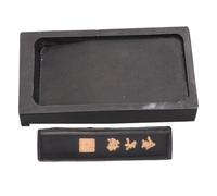 Abaodam Inkstone for Students and Teachers Easy to Carry and Wash Inkslab with Ink Stick with Archaistic Atmosphere for Chinese and Painting to Decorate Your Reading Room