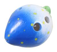 Abaodam Instruments for Kids Strawberry Ocarina 6 Holes Ceramic Musical Instrument