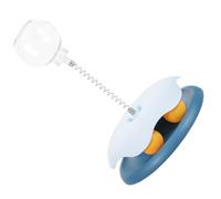 Abaodam Interactive Cat Teaser Turntable Food Dispenser Engaging Cat Toy Fun Iq Training Snack Ball Design