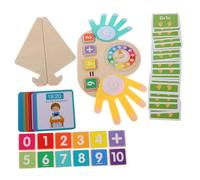 Abaodam Interactive Finger Counting Math for Wooden Animal Addition Subtraction Manipulatives Early Learning Educational Plaything for Home Classroom