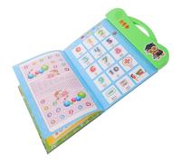 Abaodam Interactive French English Sound Learning Book for Portable Bilingual Reading for Preschool Ages Safe Educational Electronic Book to Develop Speaking and Memory Skills