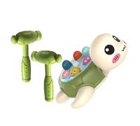 Abaodam Interactive Hammer for Early Education Safe Lightweight Cartoon Whack Tortoise Game with Double Mallets Develops Concentration and Reaction Skills for Boys and Preschool Play