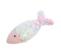 Abaodam Interactive Koi Fish Plush Cat Realistic Chew Resistant Design for Indoor Cats for Teething Kittens Promotes and Entertainment