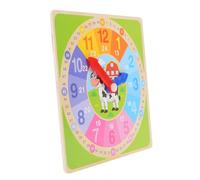 Abaodam Interactive Learning Clock for Boys and Girls Wooden Digital Time Teaching Toy for Boys and Girls