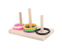 Abaodam Interactive Parrot Ring Fun Exercise Puzzle Plaything for Budgies Lovebirds and Parrots Random for Engaging Bird Activities Random Color