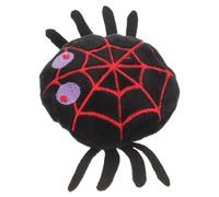 Abaodam Interactive Plush Cat Cartoon Spider Shaped Soft Black Self-playing Pet for Indoor Kitten and Cat Halloween Stuffed Plush