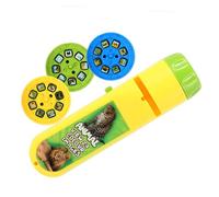 Abaodam Interactive Projection Flashlight for Boys and, Animal Zoo Light Projection Handheld without Batteries, Educational Hands-on Plaything for Preschool and Travel