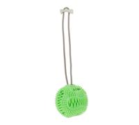 Abaodam Interactive Tpr Dog Chew with Rope Self Playing Tug Pet for Teeth Cleaning Food Dispensing Suitable for Indoor and Teething Puppies Green