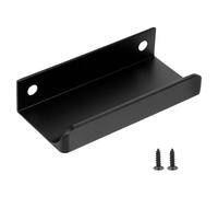 Abaodam Invisible Drawer Pull Handle for Kitchen and Indoor Use, Aluminium Alloy Material with Sl nd Beautiful Design, Suitable for Drawer and Dresser, Black Finish