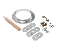Abaodam Iron Anti-bite Ring and Hinge Breeding Box Install Kit for Birds Breeding Box with Standing Pole Replaceable Accessories Prevent Parrot from Damaging Nest Suitable for Many Wooden