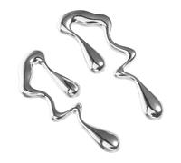 Abaodam Irregular Waterdrop Earrings Lightweight Zinc Alloy Abstract Geometric Design for Women Chunky Ear Drops Jewelry Birthday