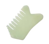 Abaodam Jade Stone Comb Scraping Massage Tool Smooth Edges and Head Massage Function Plastic Material for Scalp Relaxation and Wellness Daily Use