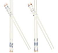 Abaodam Japanese Ceramic Chopsticks 4 Pairs Porcelain Tableware Set for Household Use and Asian Cuisine